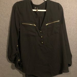 Zippered blouse
